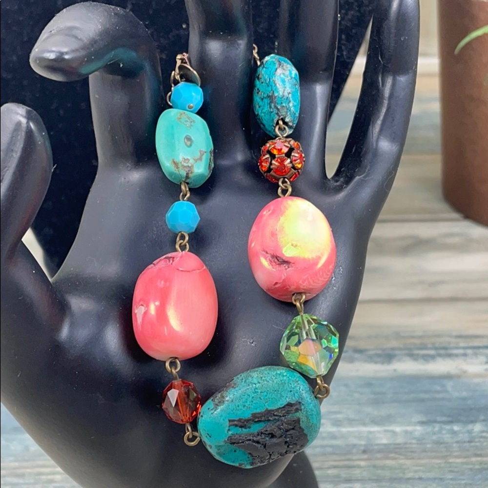 ⭐️liz palacios sf gemstone bead bracelet